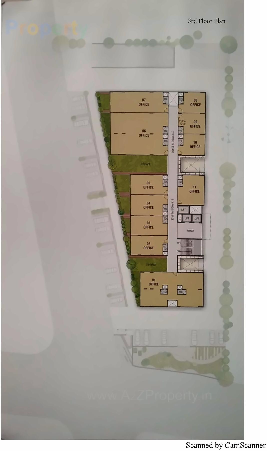 Layout of real estate project Surya Icon located at Memnagar, Ahmedabad, Gujarat