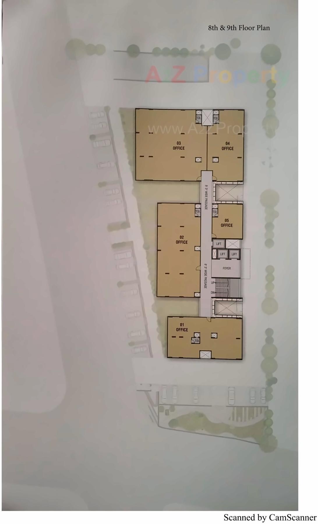 Layout of real estate project Surya Icon located at Memnagar, Ahmedabad, Gujarat