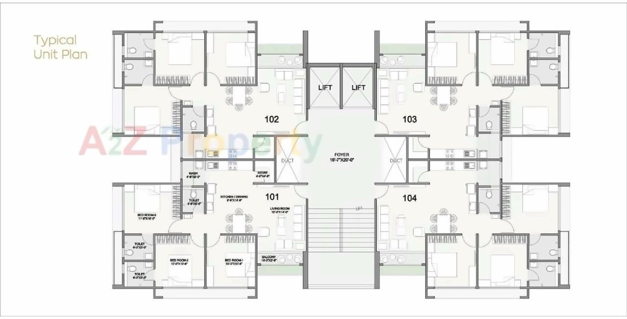 Layout of real estate project Suryam Ananta located at Ahmedabad, Ahmedabad, Gujarat