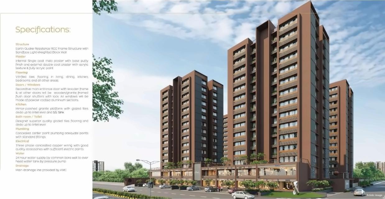 3D Elevation of real estate project Suryam Ananta located at Ahmedabad, Ahmedabad, Gujarat