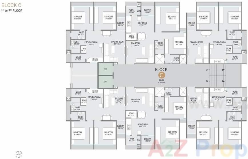 Layout of real estate project Suryam Aura located at Nikol, Ahmedabad, Gujarat
