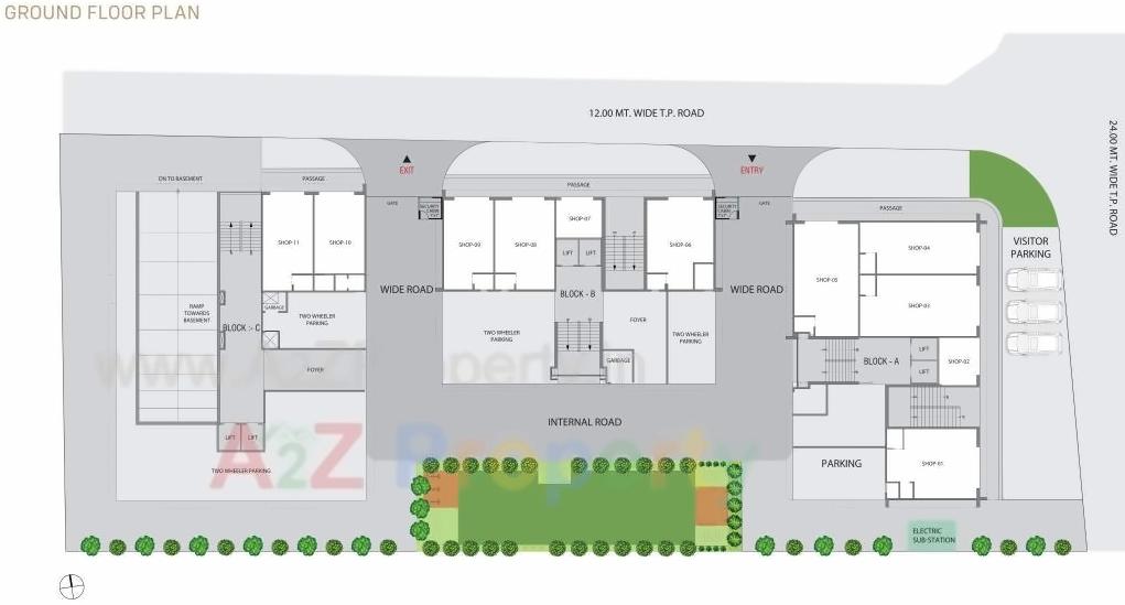 Layout of real estate project Suryam Aura located at Nikol, Ahmedabad, Gujarat