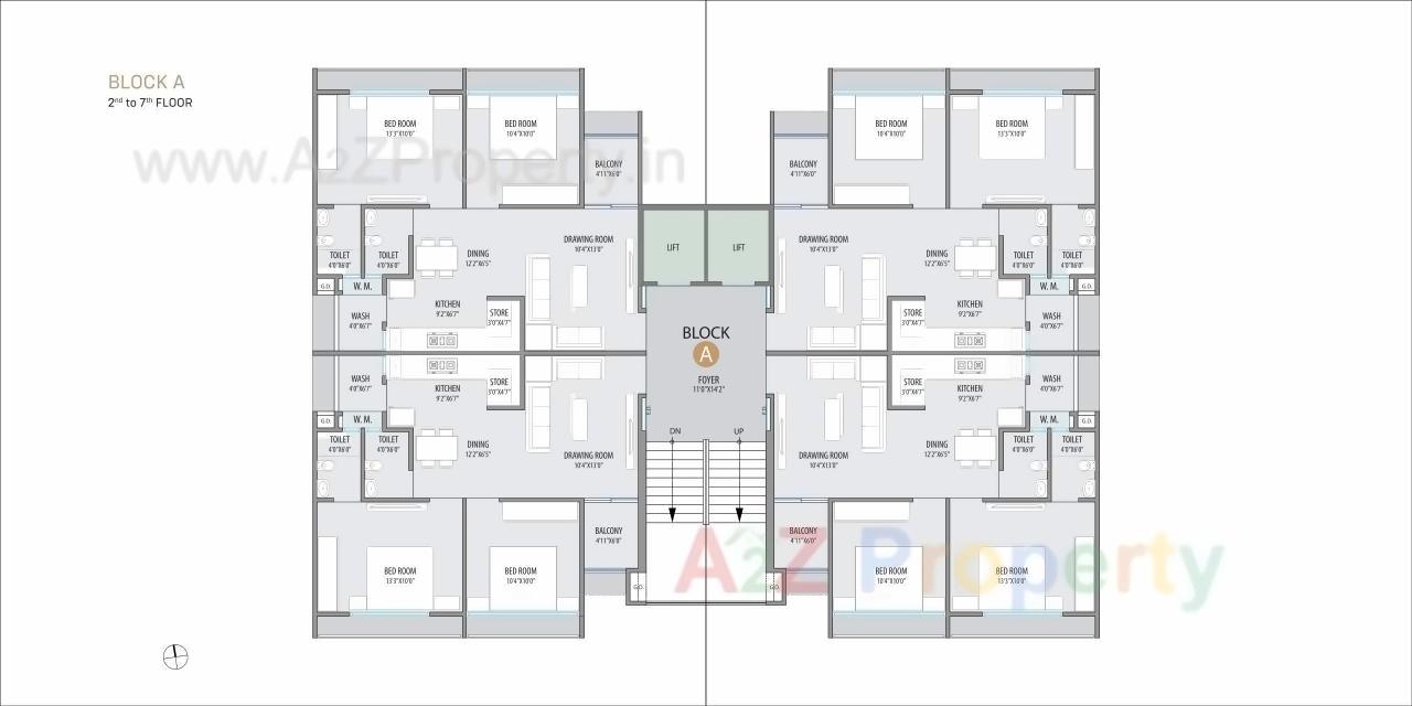 Layout of real estate project Suryam Aura located at Nikol, Ahmedabad, Gujarat
