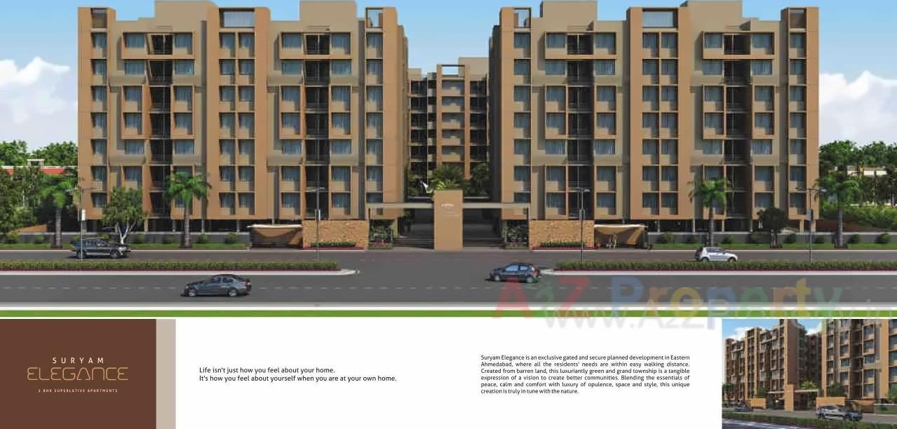 3D Elevation of real estate project Suryam Elegance located at Odhav, Ahmedabad, Gujarat