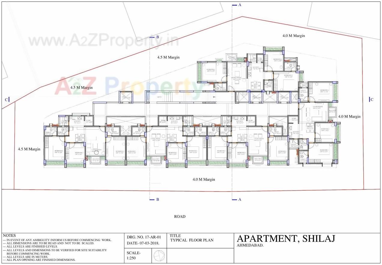 Layout of real estate project Suryansh Elegance located at Shilaj, Ahmedabad, Gujarat