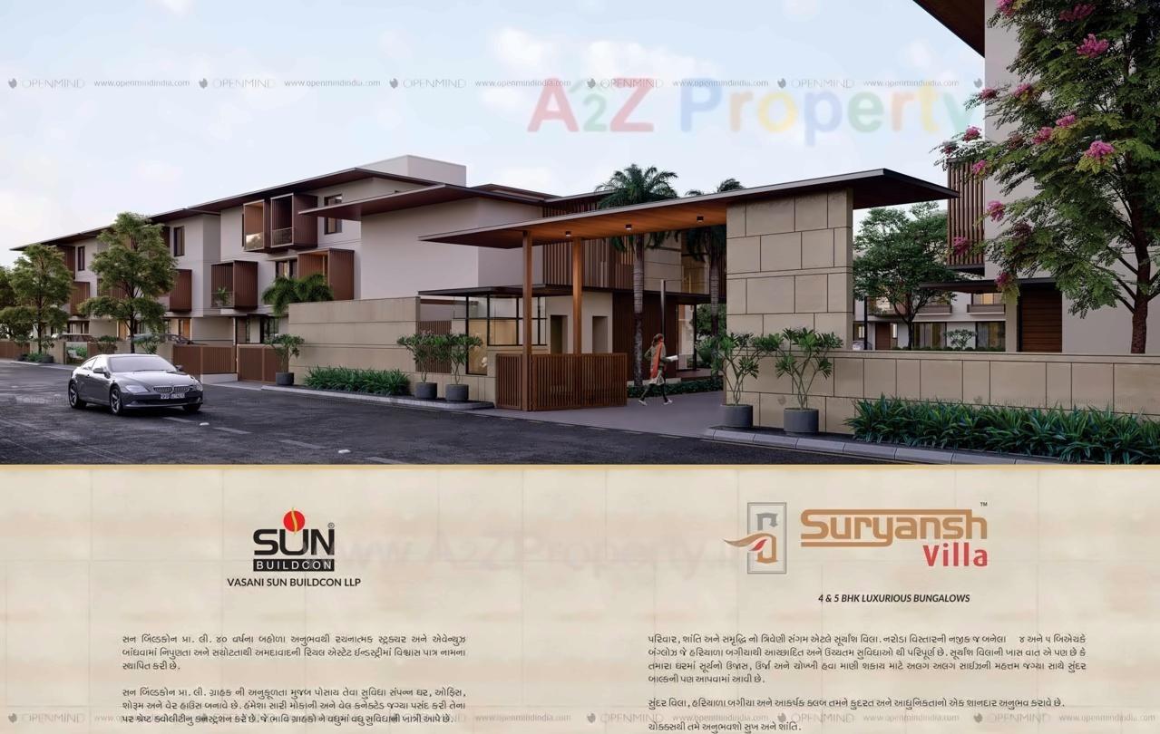 3D Elevation of real estate project Suryansh Villa located at Muthiya, Ahmedabad, Gujarat