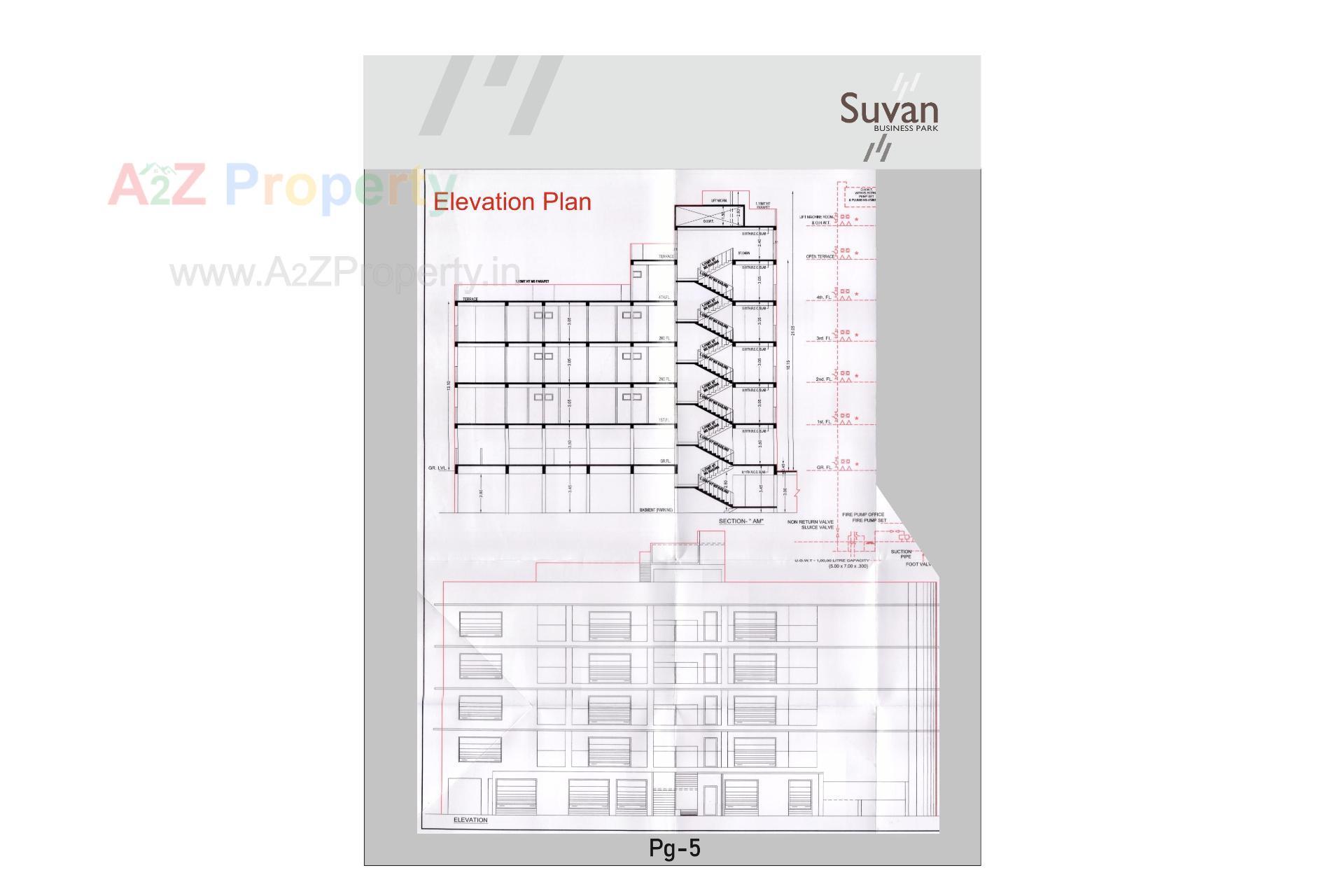 Layout of real estate project Suvan Business Park located at Rakhial, Ahmedabad, Gujarat