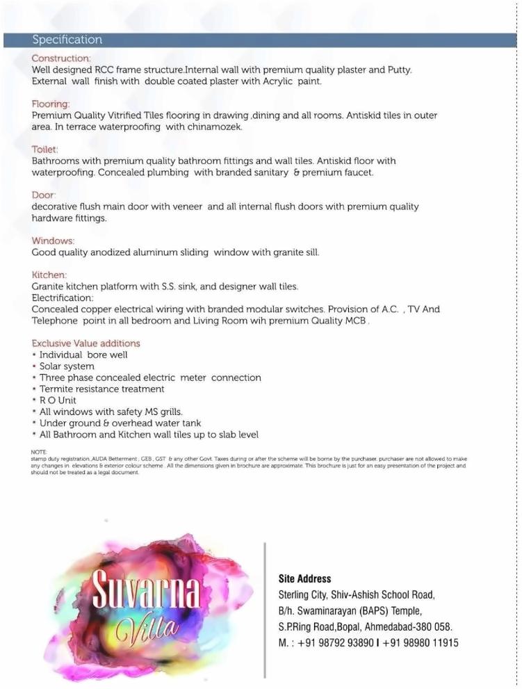 Project Specifications