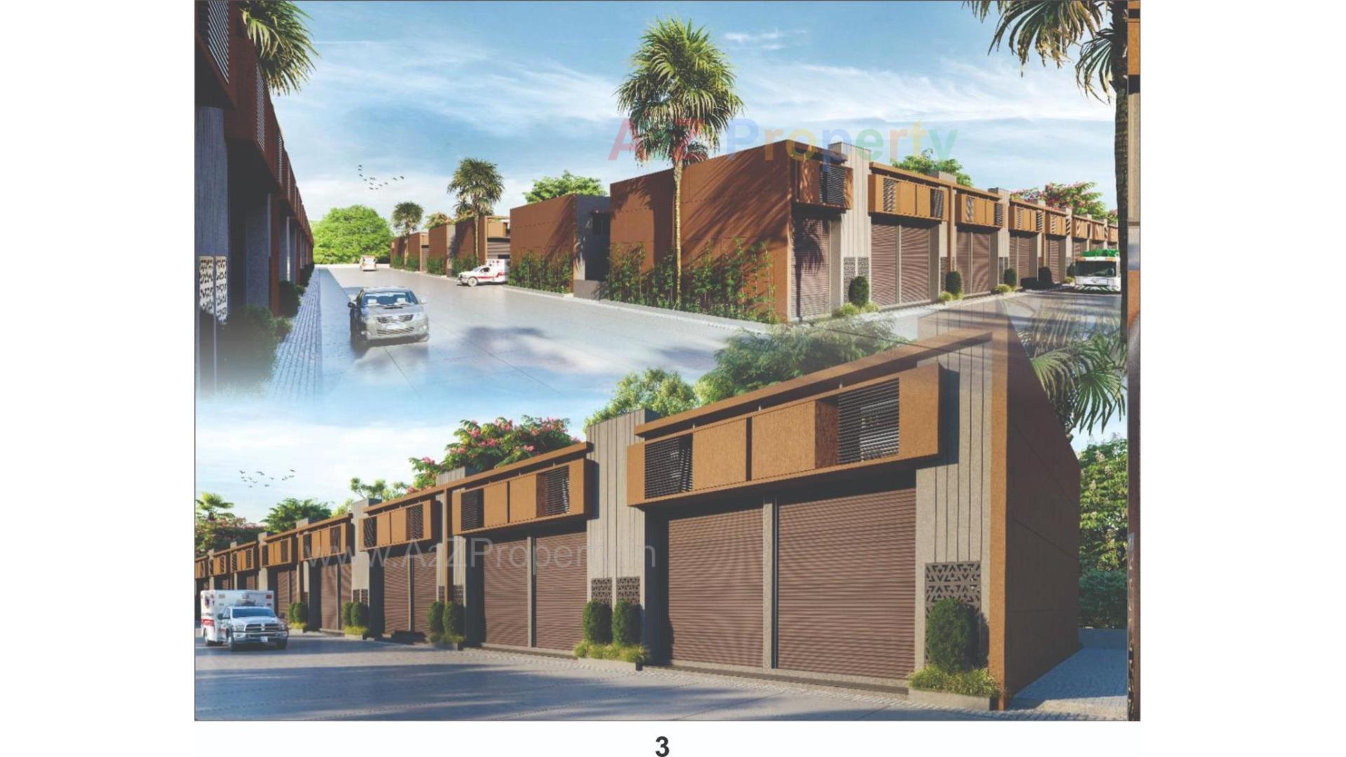 3D Elevation of real estate project Suvarnabhumi Industrial Estate located at Ramol, Ahmedabad, Gujarat