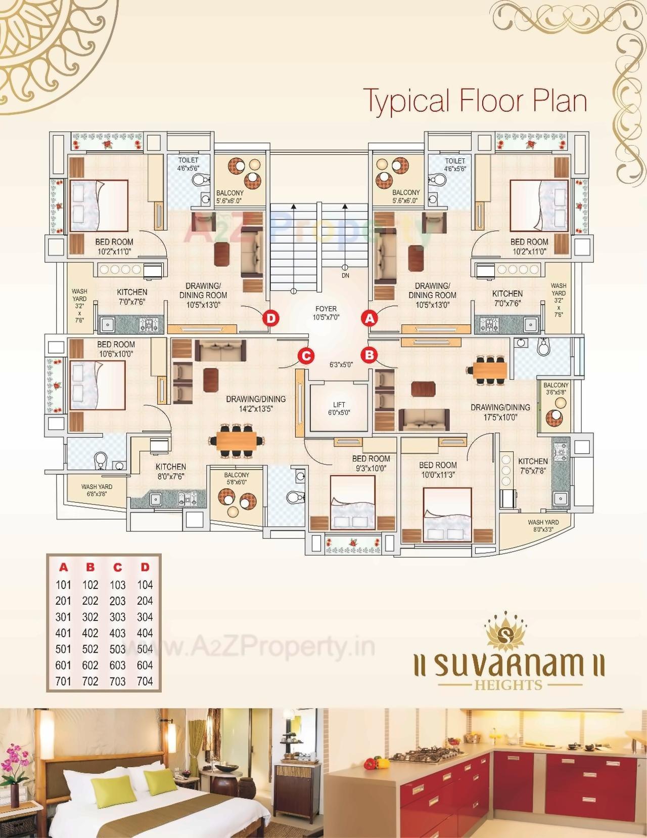 Layout of real estate project Suvarnam Heights located at Vadaj, Ahmedabad, Gujarat
