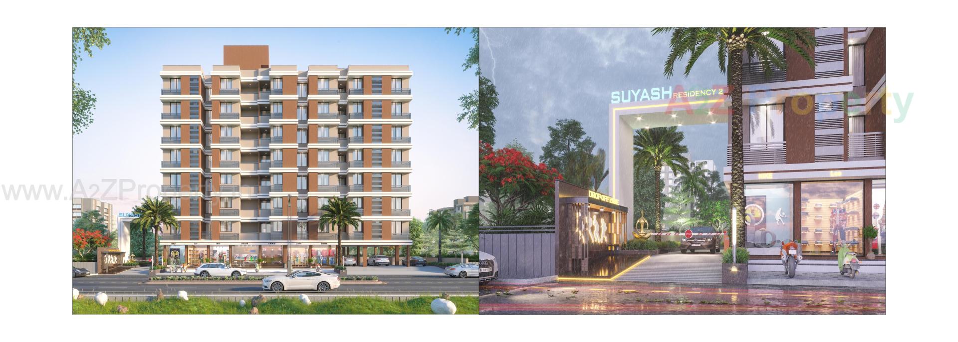 3D Elevation of real estate project Suyash Residency located at Ahmedabad, Ahmedabad, Gujarat