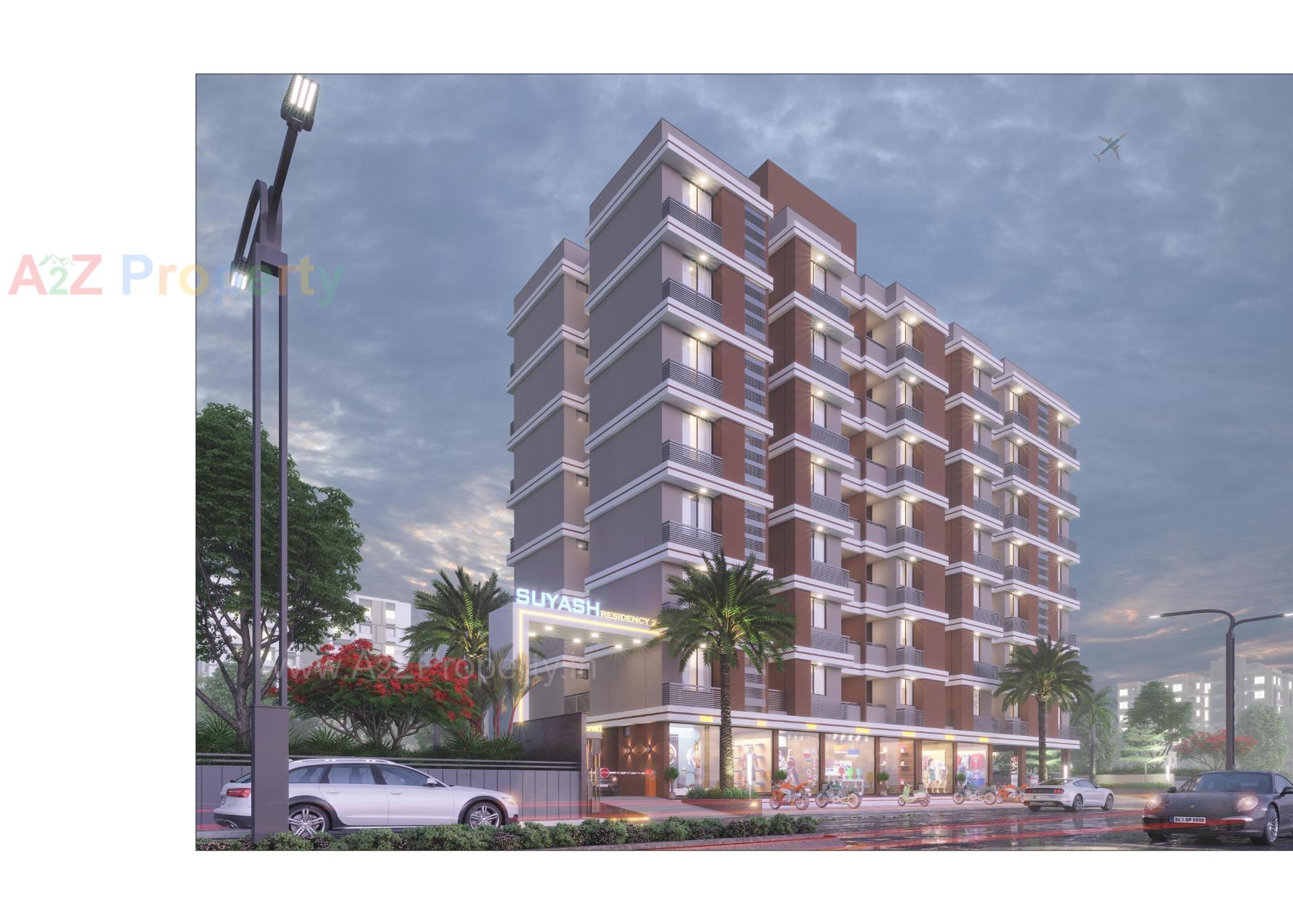 3D Elevation of real estate project Suyash Residency located at Ahmedabad, Ahmedabad, Gujarat