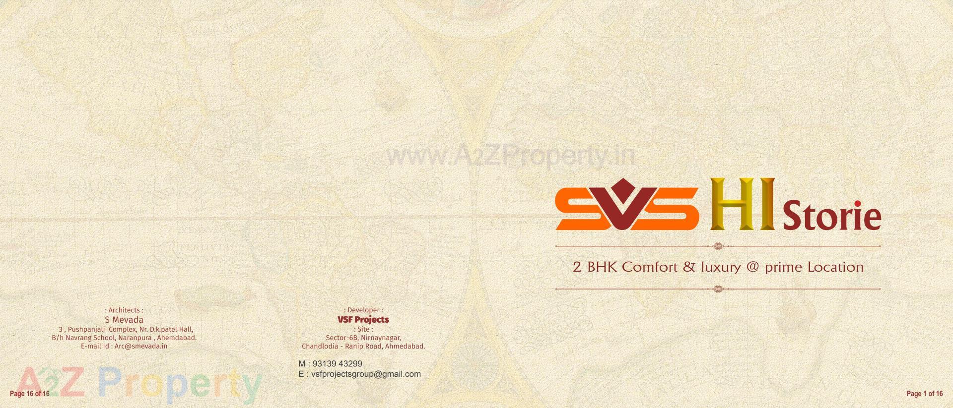  of real estate project Svs Hi Stories located at Chandlodia, Ahmedabad, Gujarat