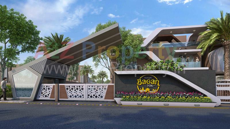 3D Elevation of real estate project Swagat Baganville located at Shilaj, Ahmedabad, Gujarat