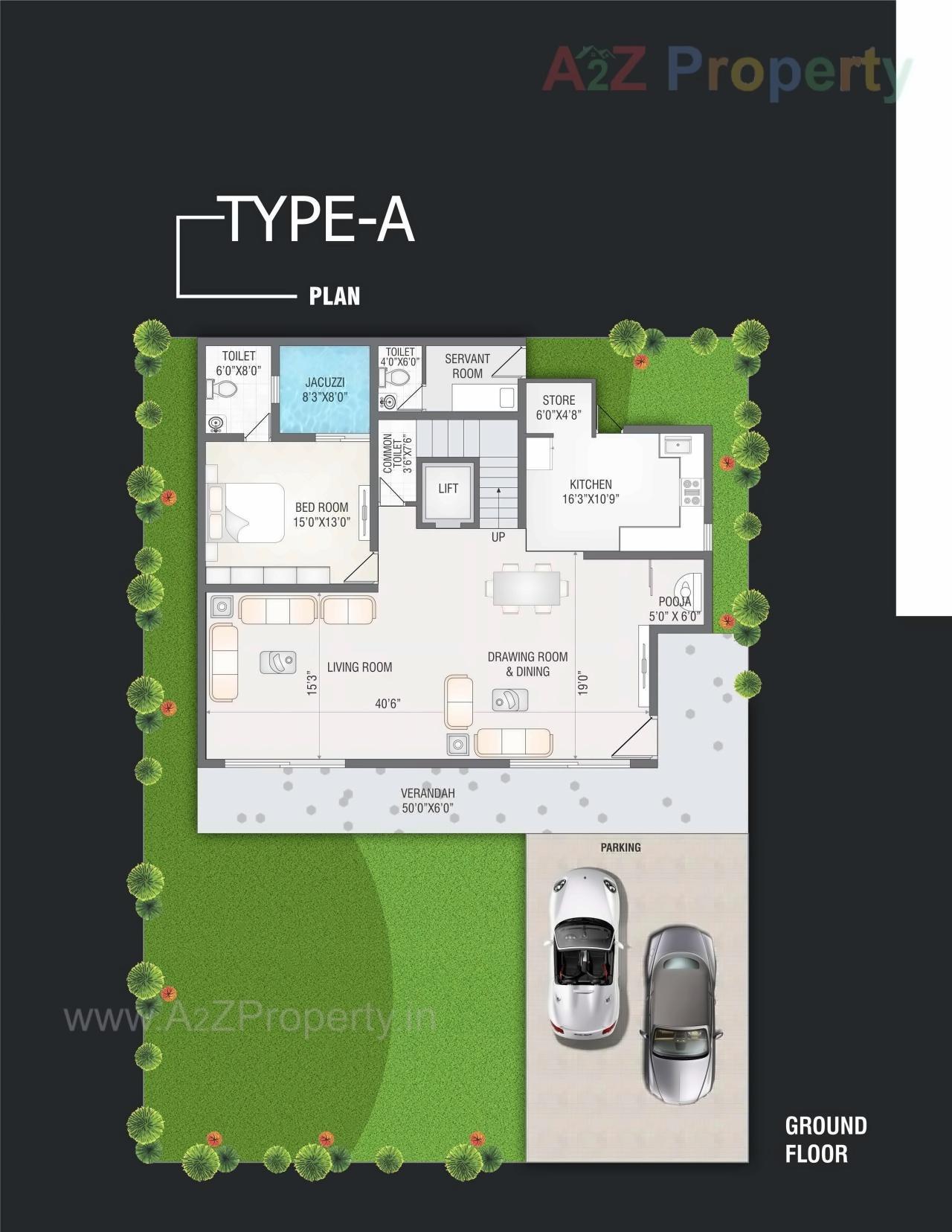 Layout of real estate project Swagat Baganville located at Shilaj, Ahmedabad, Gujarat