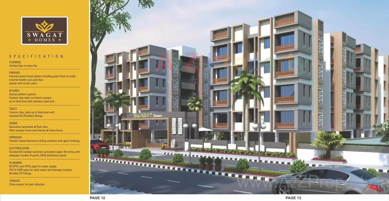 3D Elevation of real estate project Swagat Homes located at Bol, Ahmedabad, Gujarat
