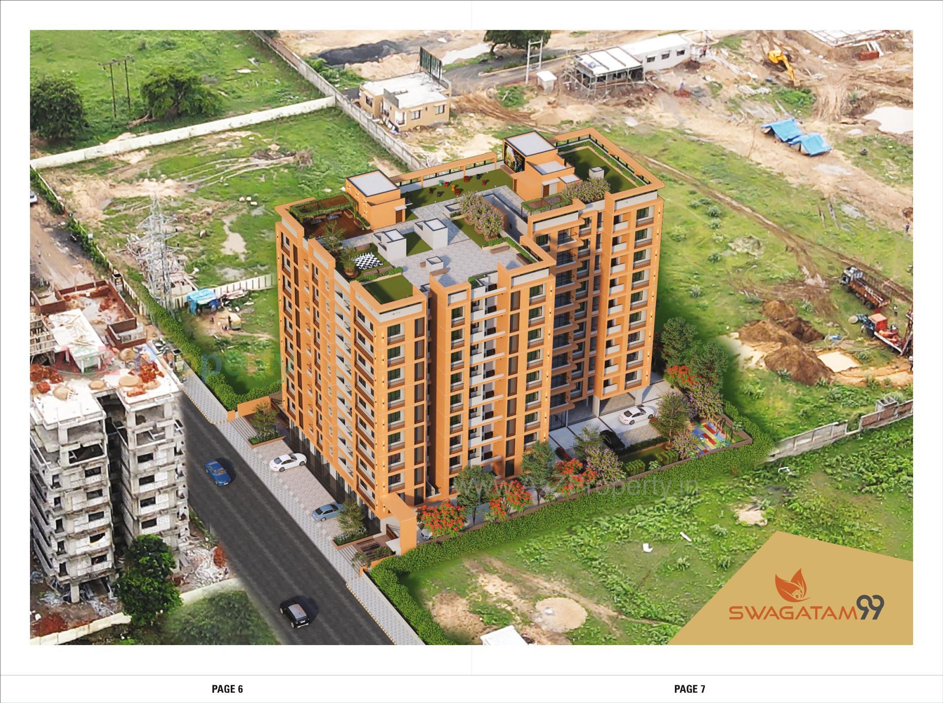 3D Elevation of real estate project Swagatam located at Hanspura, Ahmedabad, Gujarat