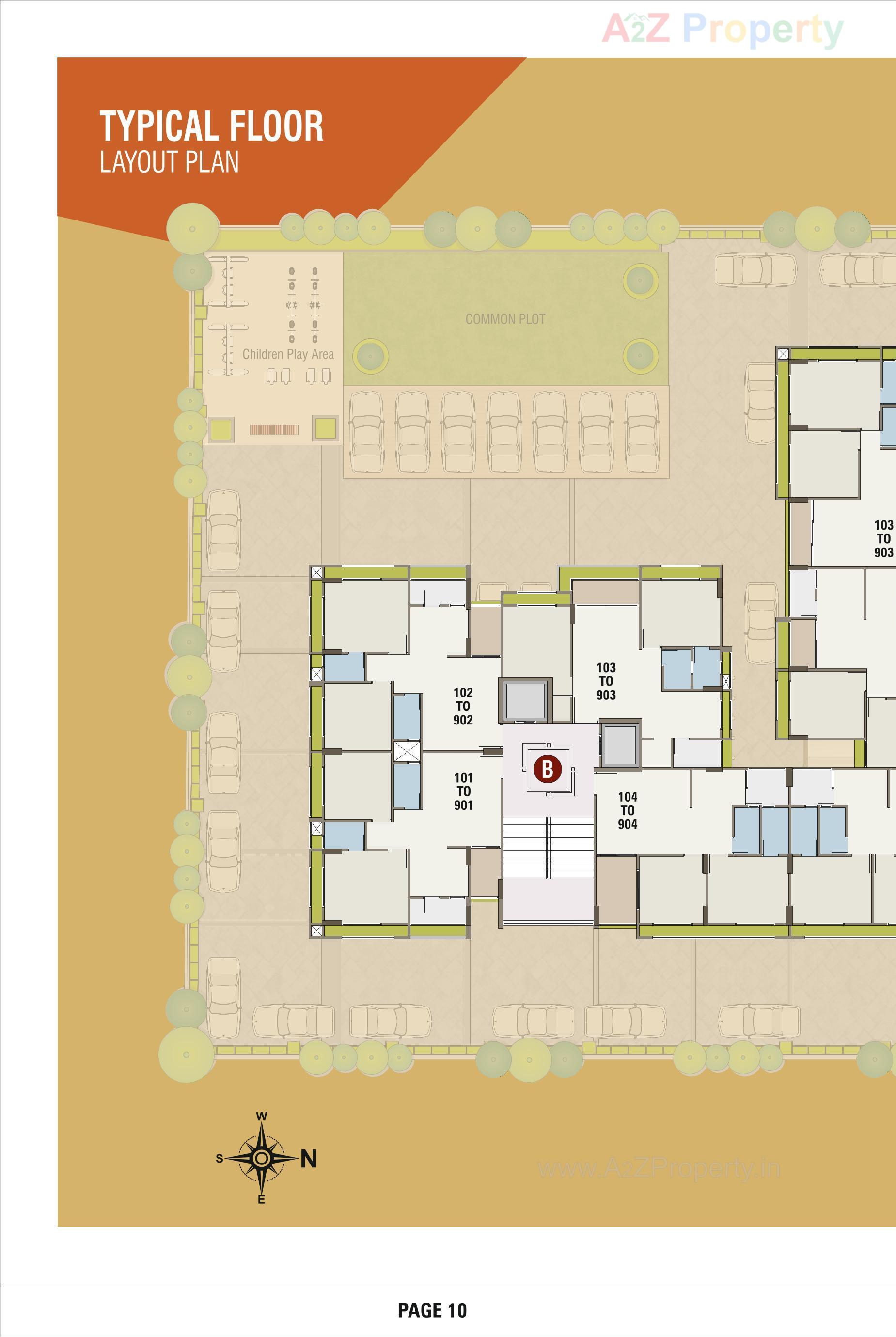 Layout of real estate project Swagatam located at Hanspura, Ahmedabad, Gujarat