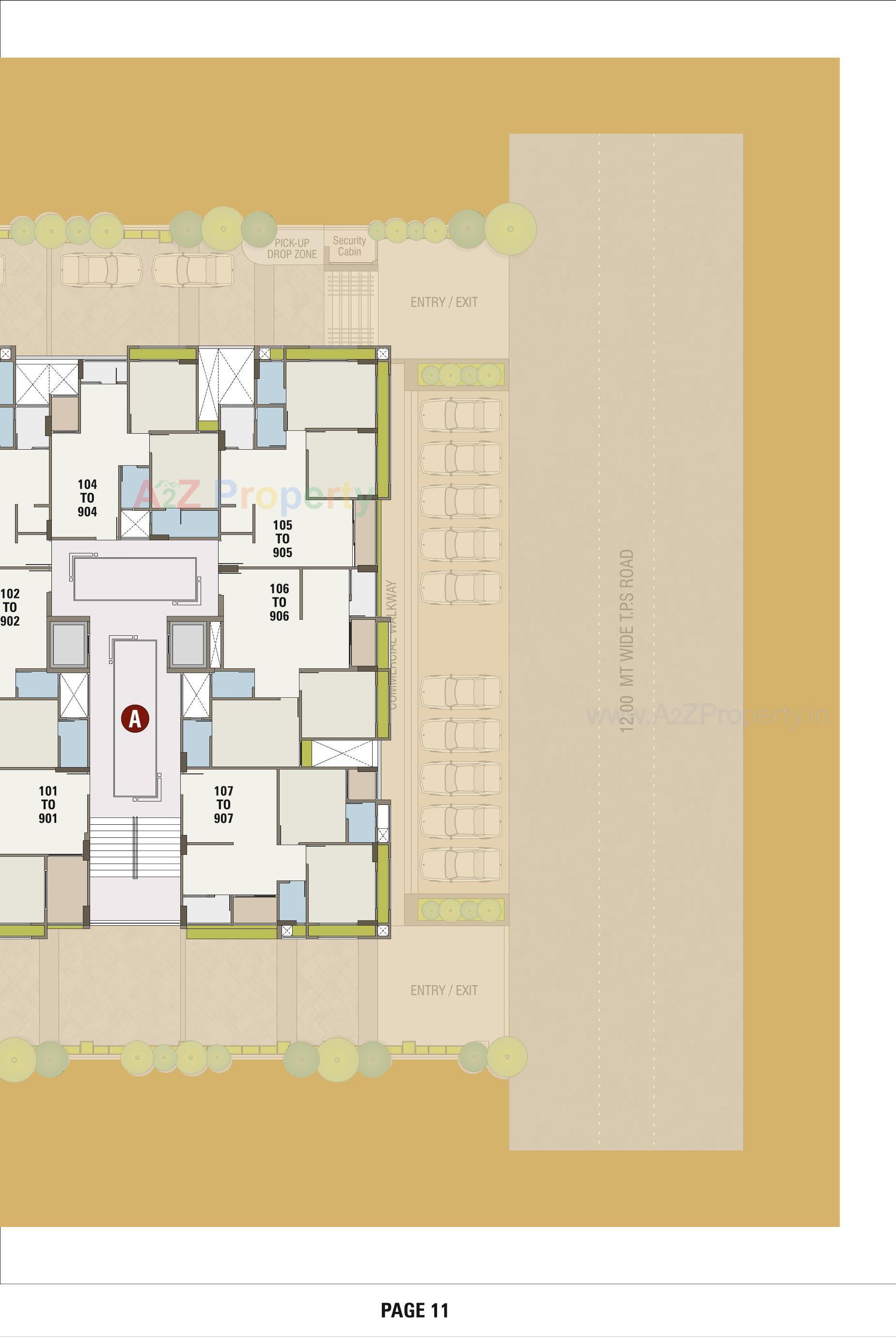 Layout of real estate project Swagatam located at Hanspura, Ahmedabad, Gujarat