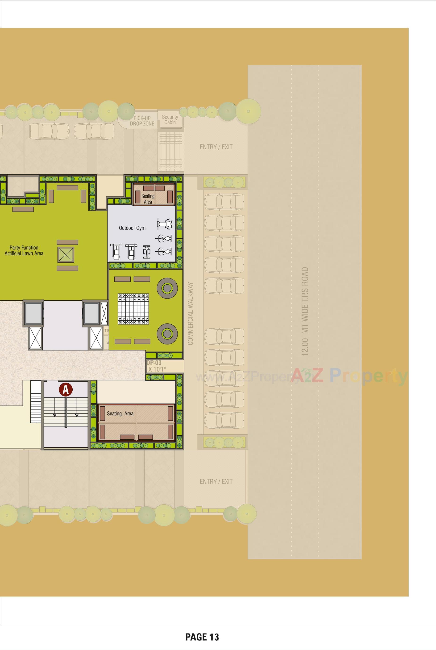 Layout of real estate project Swagatam located at Hanspura, Ahmedabad, Gujarat