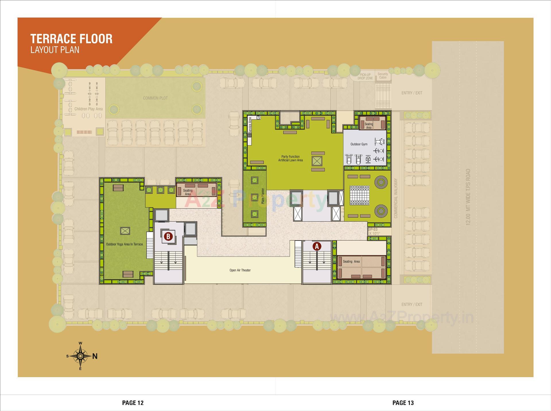 Layout of real estate project Swagatam located at Hanspura, Ahmedabad, Gujarat
