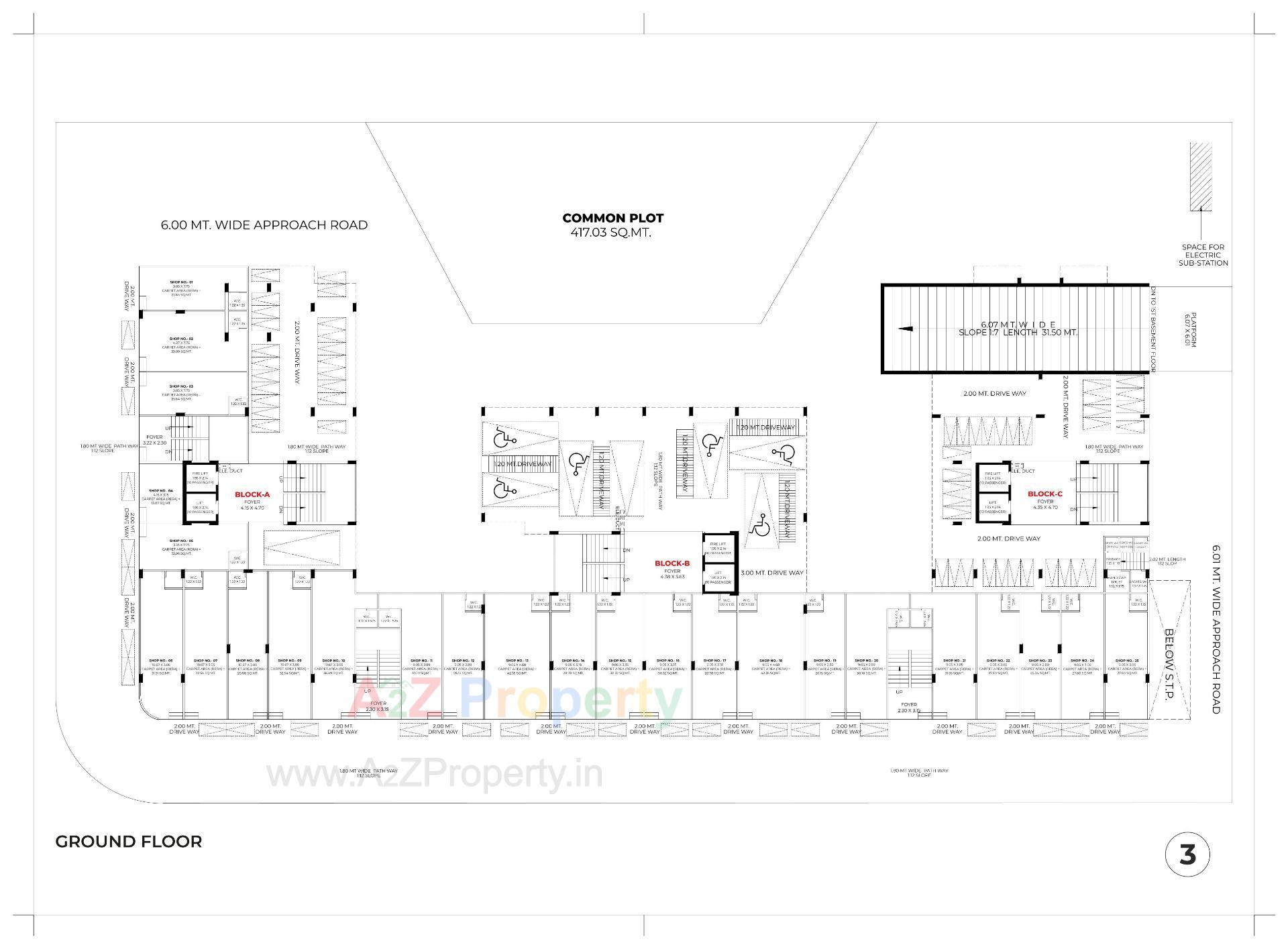 Layout of real estate project Swagatam Elenza located at Hanspura, Ahmedabad, Gujarat