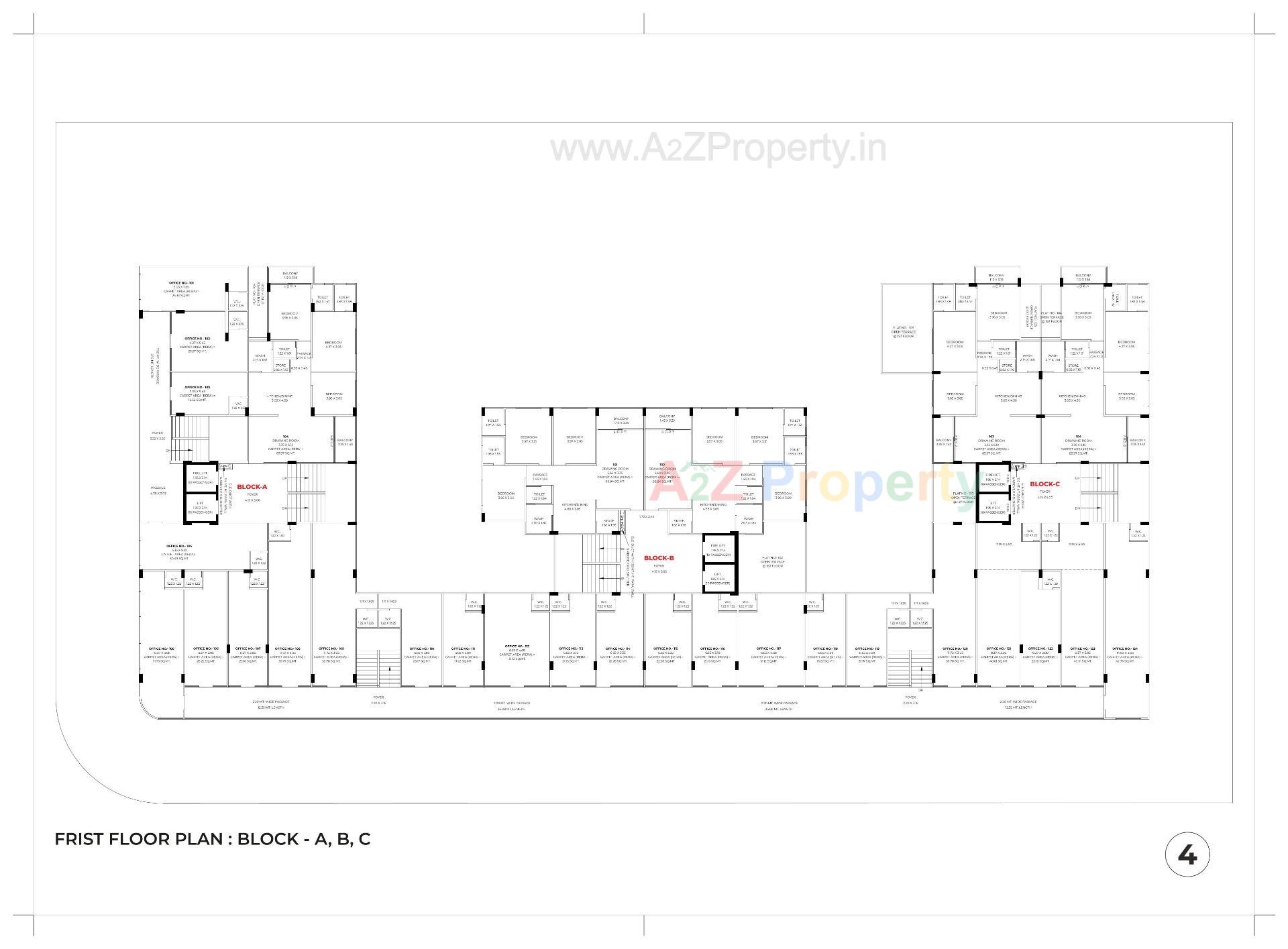 Layout of real estate project Swagatam Elenza located at Hanspura, Ahmedabad, Gujarat