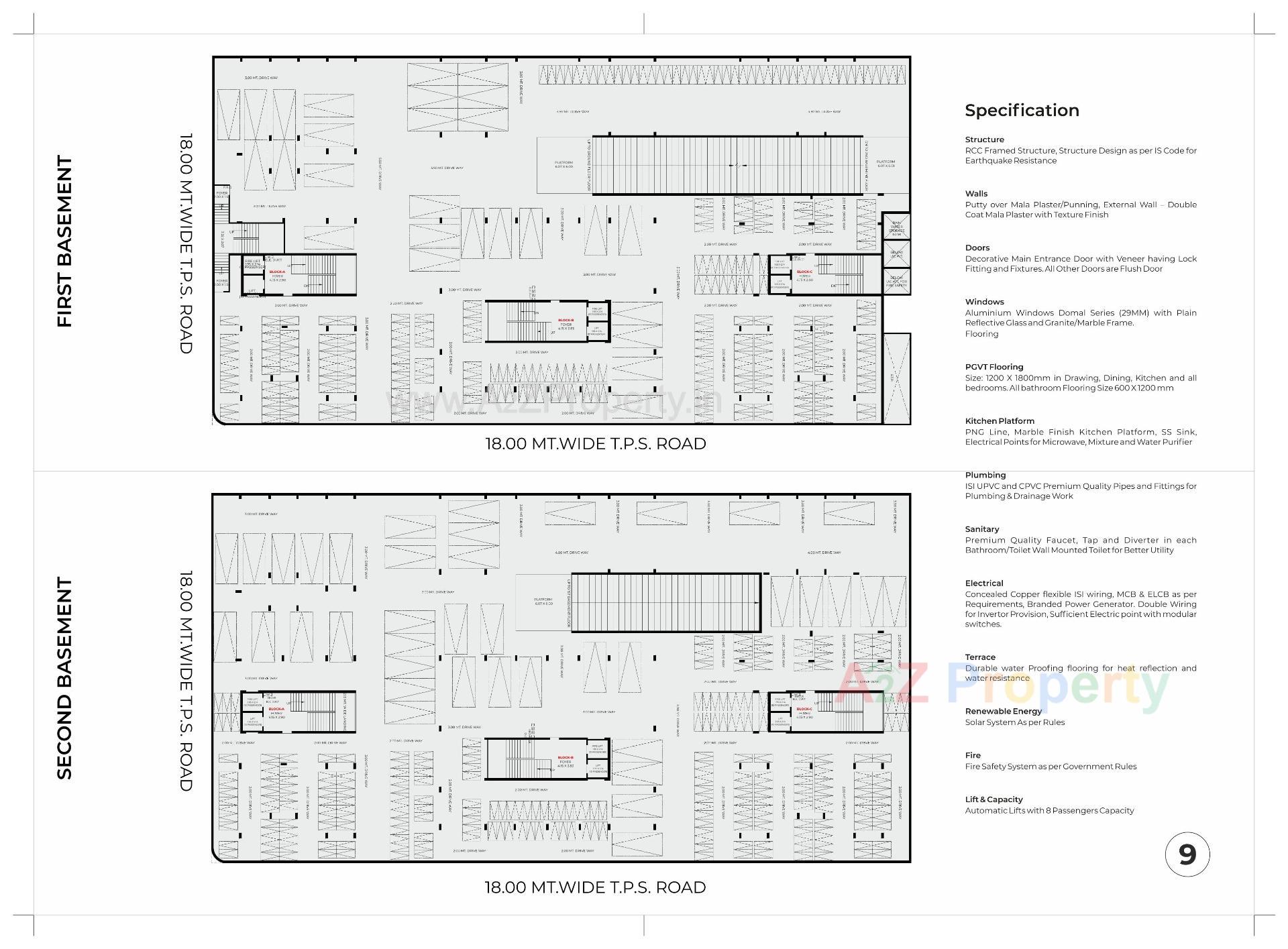Layout of real estate project Swagatam Elenza located at Hanspura, Ahmedabad, Gujarat