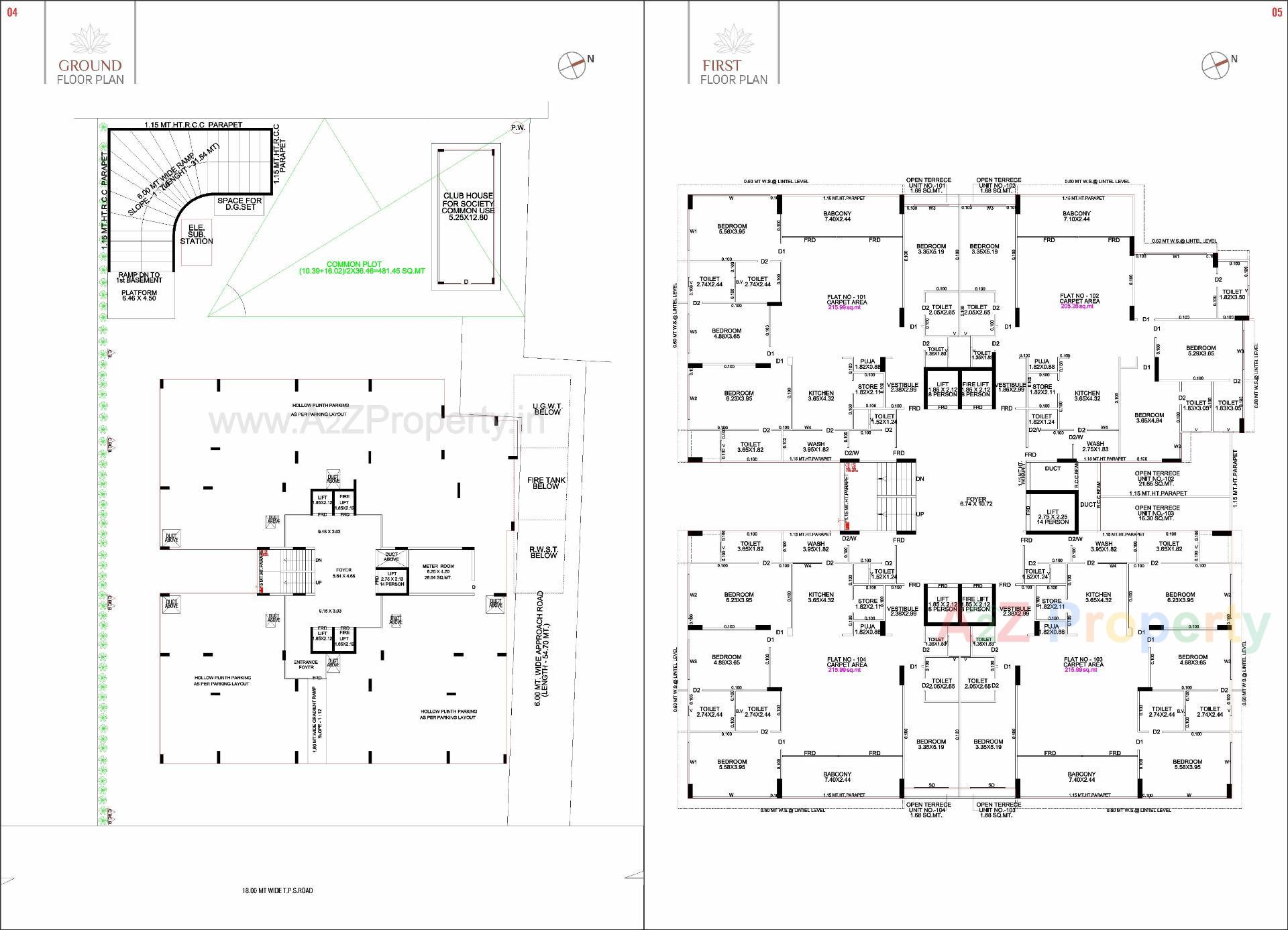 Layout of real estate project Swam Symphony located at Sola, Ahmedabad, Gujarat