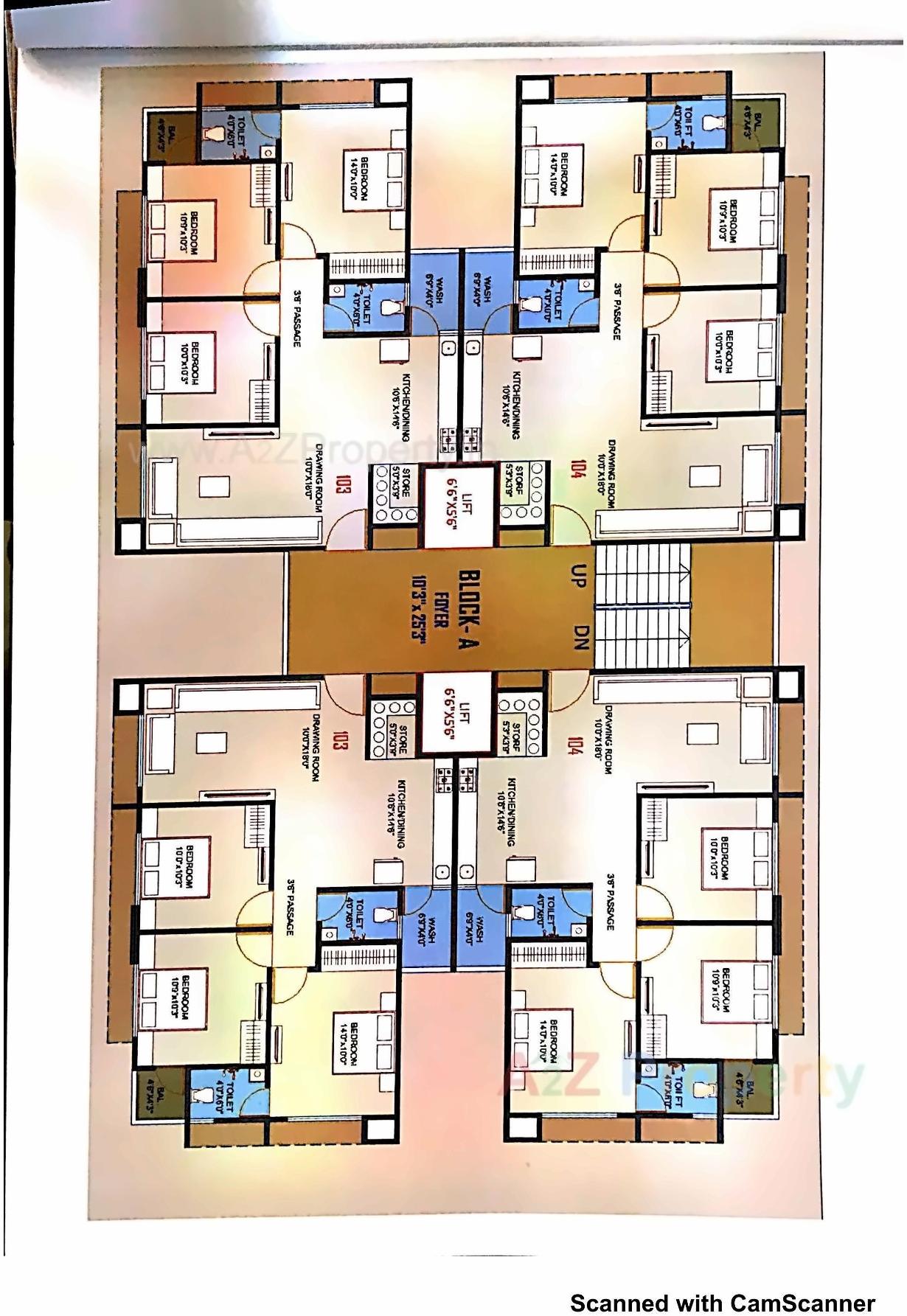 Layout of real estate project Swami Eminence located at Hanspura, Ahmedabad, Gujarat