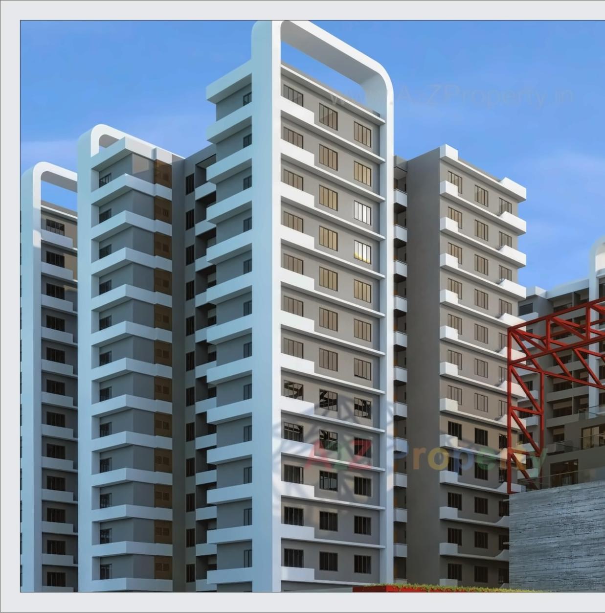 3D Elevation of real estate project Swaminarayan Family located at Nikol, Ahmedabad, Gujarat