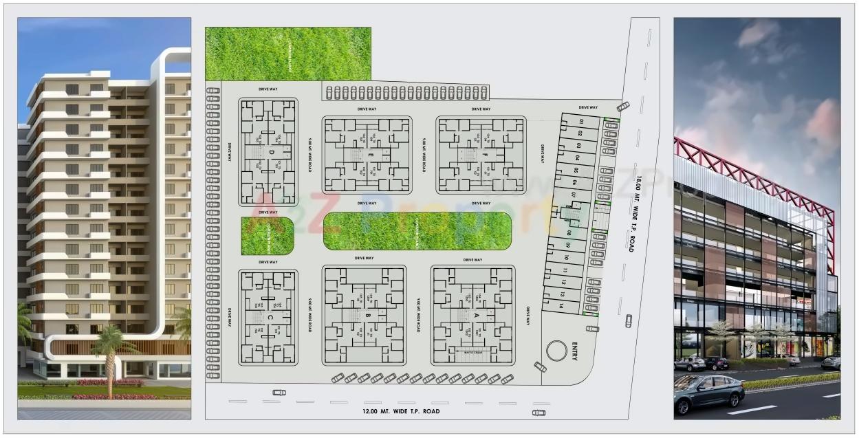 Layout of real estate project Swaminarayan Family located at Nikol, Ahmedabad, Gujarat