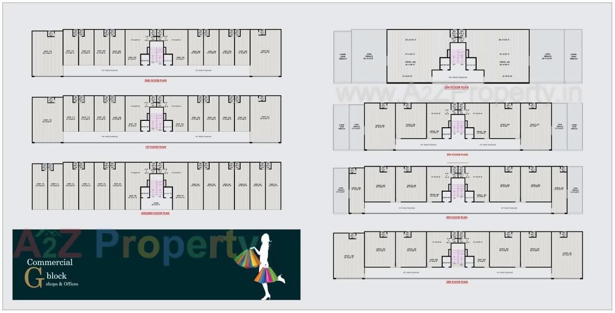 Layout of real estate project Swaminarayan Family located at Nikol, Ahmedabad, Gujarat