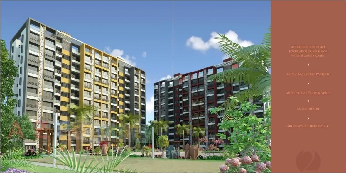 3D Elevation of real estate project Swaminarayan Park located at Shahwadi, Ahmedabad, Gujarat