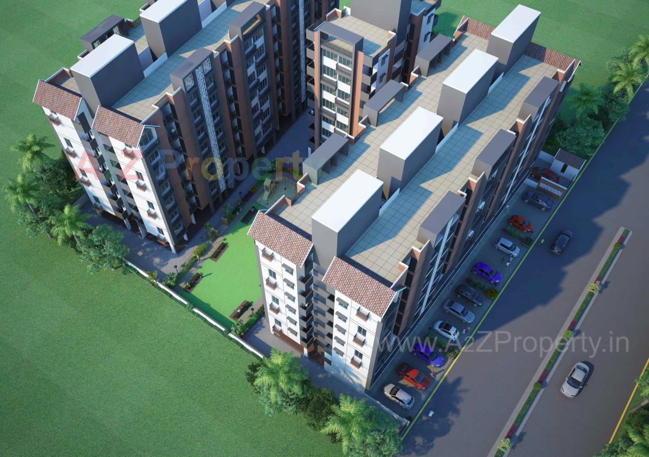 3D Elevation of real estate project Swaminarayan Park located at Shahwadi, Ahmedabad, Gujarat