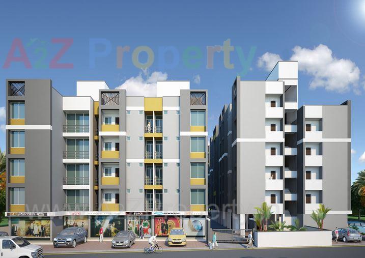 3D Elevation of real estate project Swaminarayan Park 6 Narol located at Vatva, Ahmedabad, Gujarat