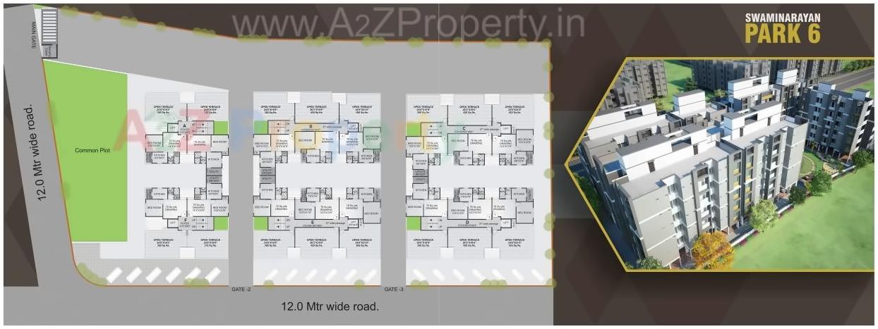 Layout of real estate project Swaminarayan Park 6 Narol located at Vatva, Ahmedabad, Gujarat