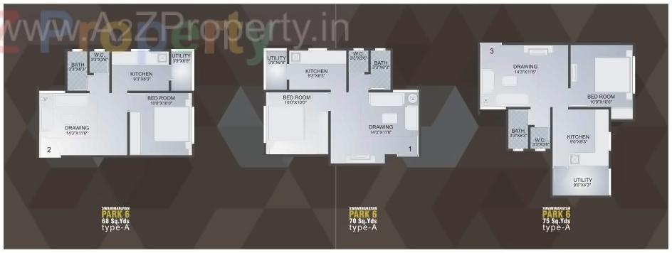 Layout of real estate project Swaminarayan Park 6 Narol located at Vatva, Ahmedabad, Gujarat