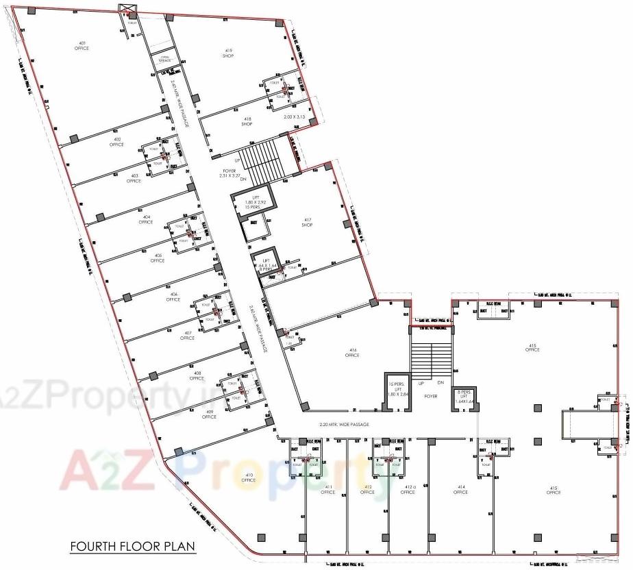 Layout of real estate project Swanik Arcade located at Vadaj, Ahmedabad, Gujarat