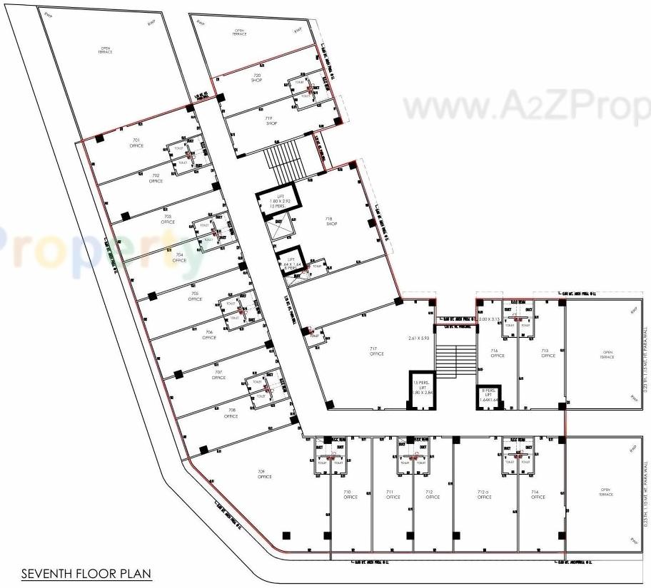 Layout of real estate project Swanik Arcade located at Vadaj, Ahmedabad, Gujarat