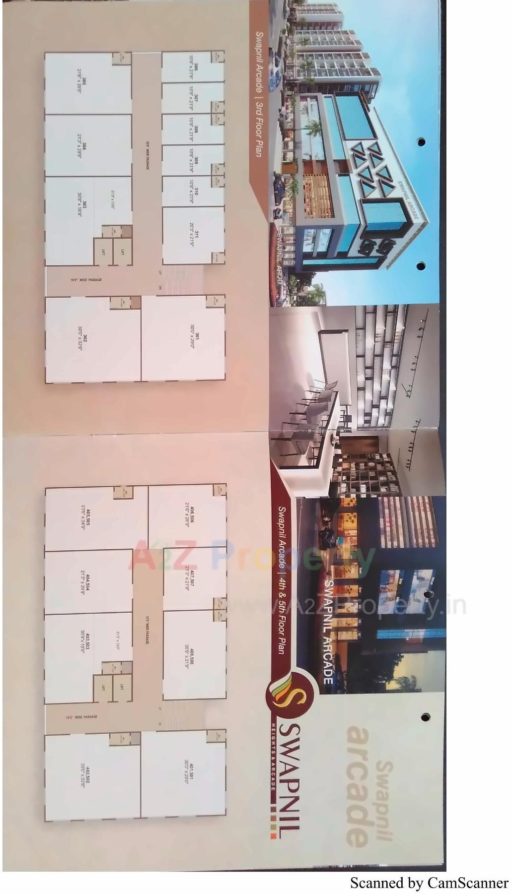 Layout of real estate project Swapnil Height Arcade located at Hanspura, Ahmedabad, Gujarat