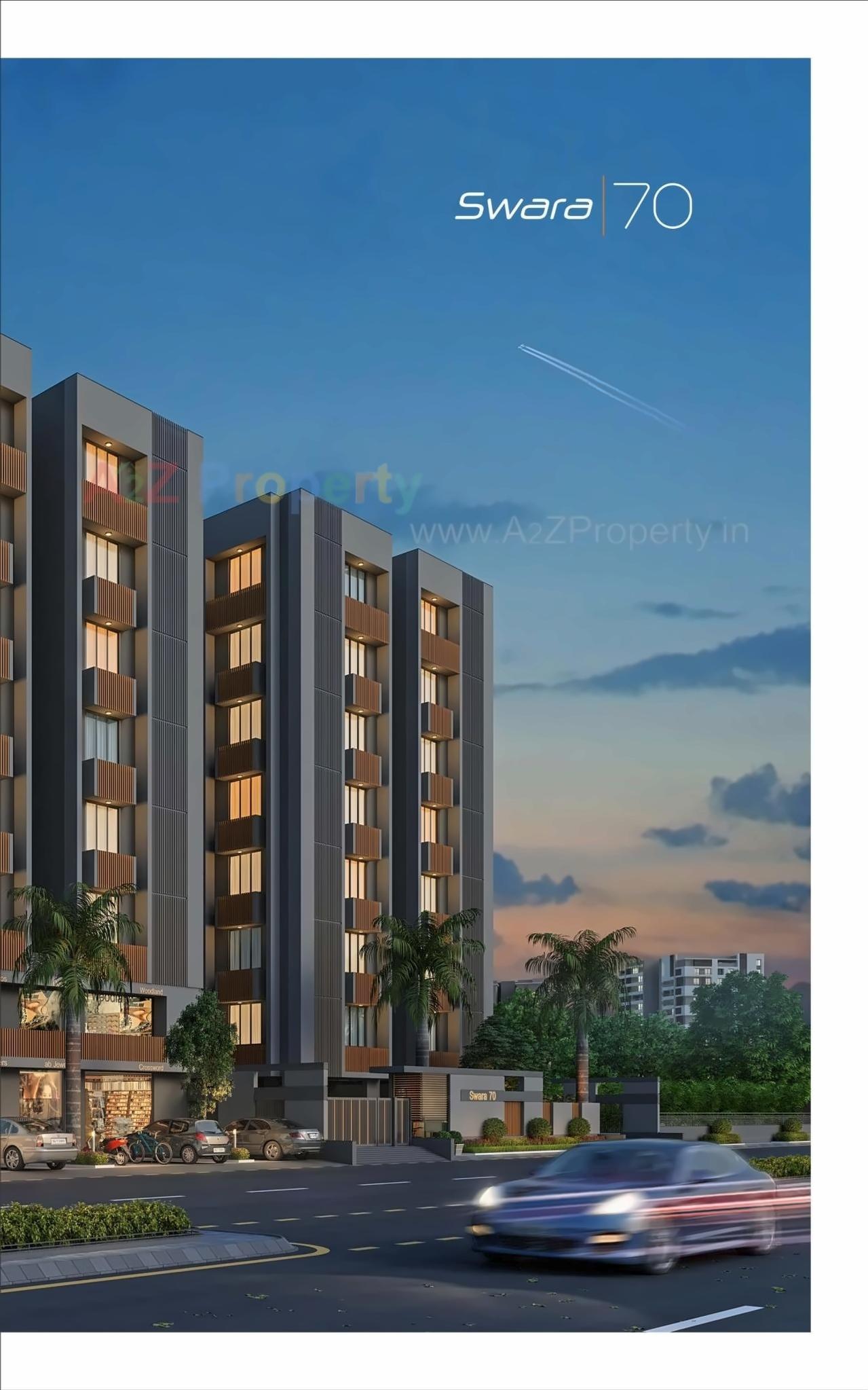 3D Elevation of real estate project Swara 70 located at Ranip, Ahmedabad, Gujarat