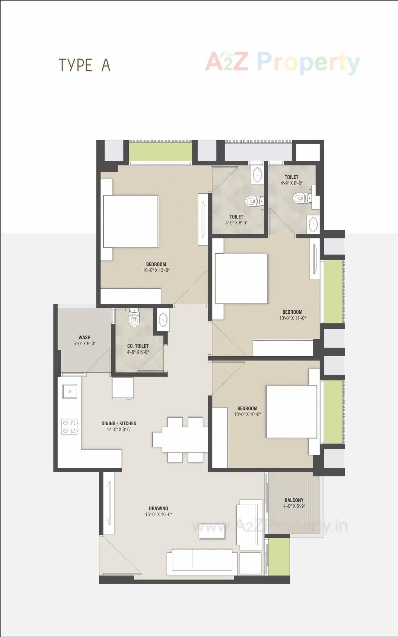 Layout of real estate project Swara 70 located at Ranip, Ahmedabad, Gujarat