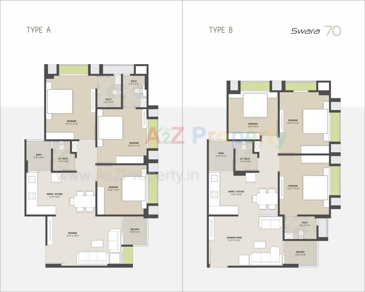 Layout of real estate project Swara 70 located at Ranip, Ahmedabad, Gujarat