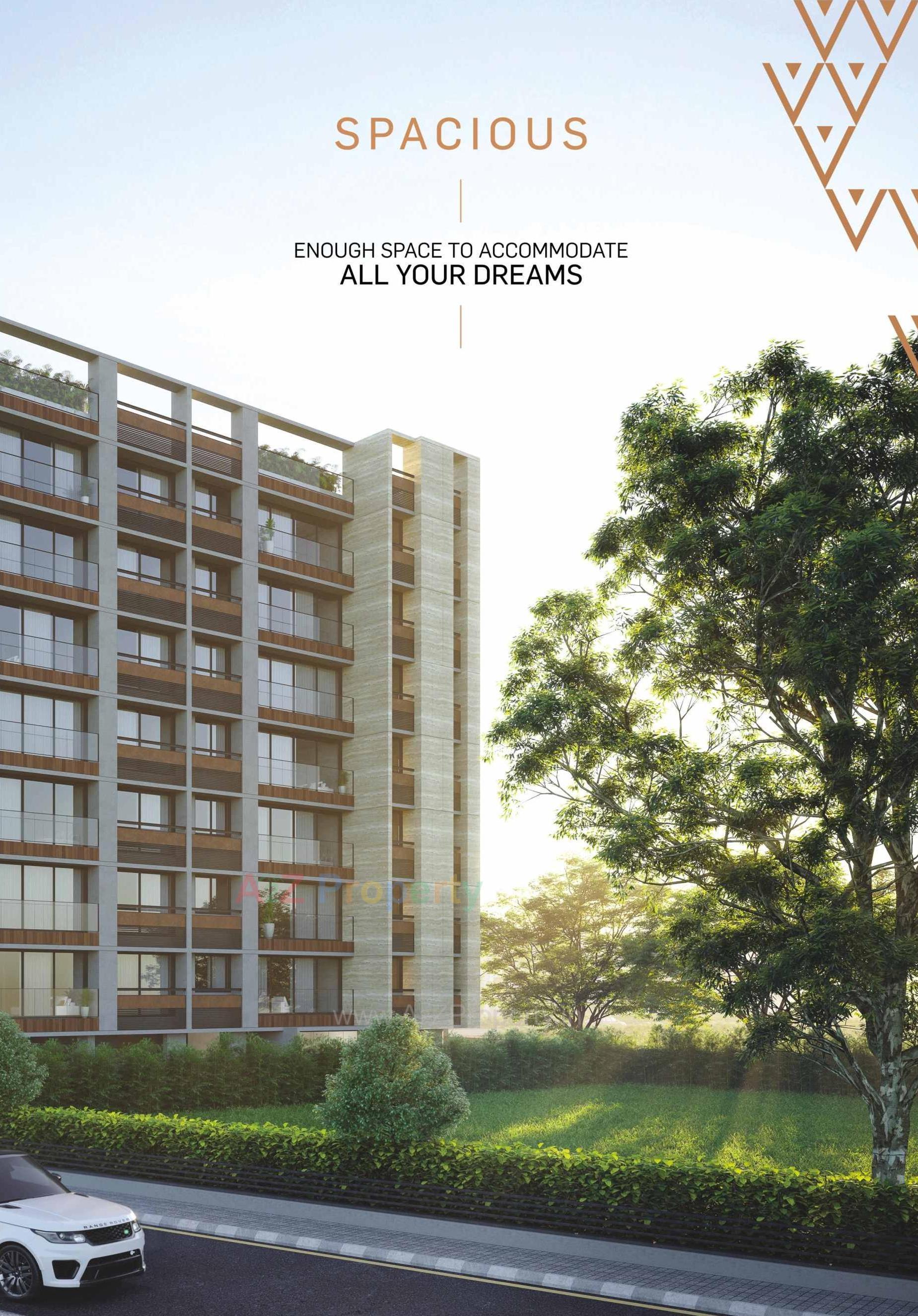 3D Elevation of real estate project Swara Sanidhya located at Wadaj, Ahmedabad, Gujarat