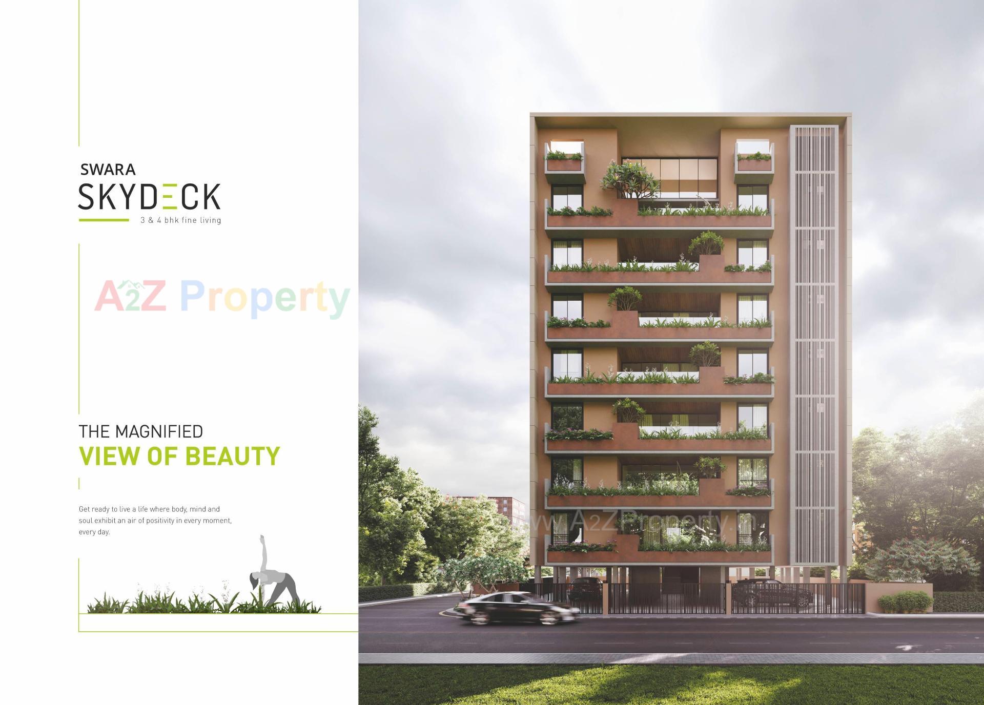 3D Elevation of real estate project Swara Skydeck located at Shaikhpur-khanpur, Ahmedabad, Gujarat
