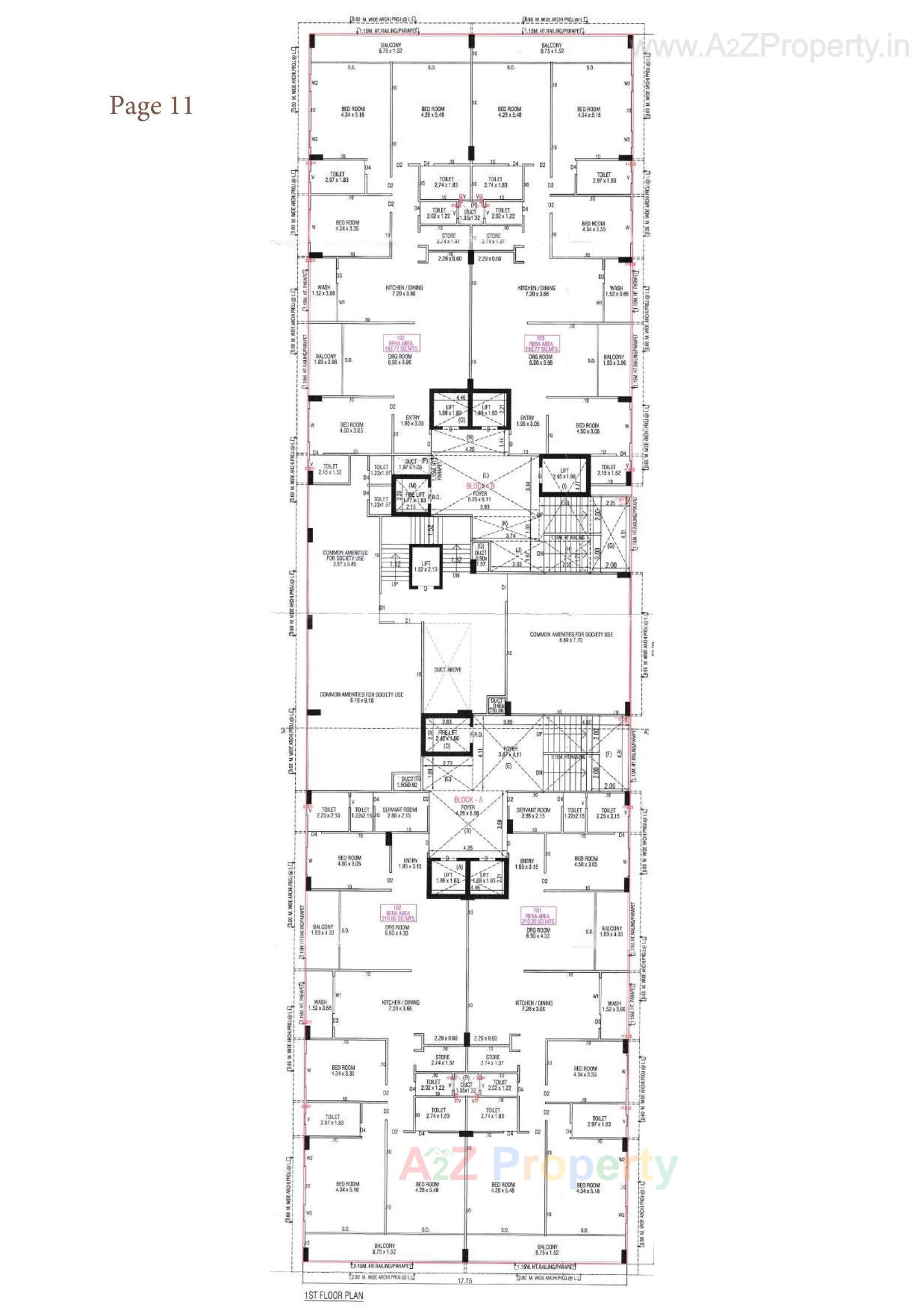 Layout of real estate project Swara Skygreens located at Shaikhpur - Khanpur, Ahmedabad, Gujarat