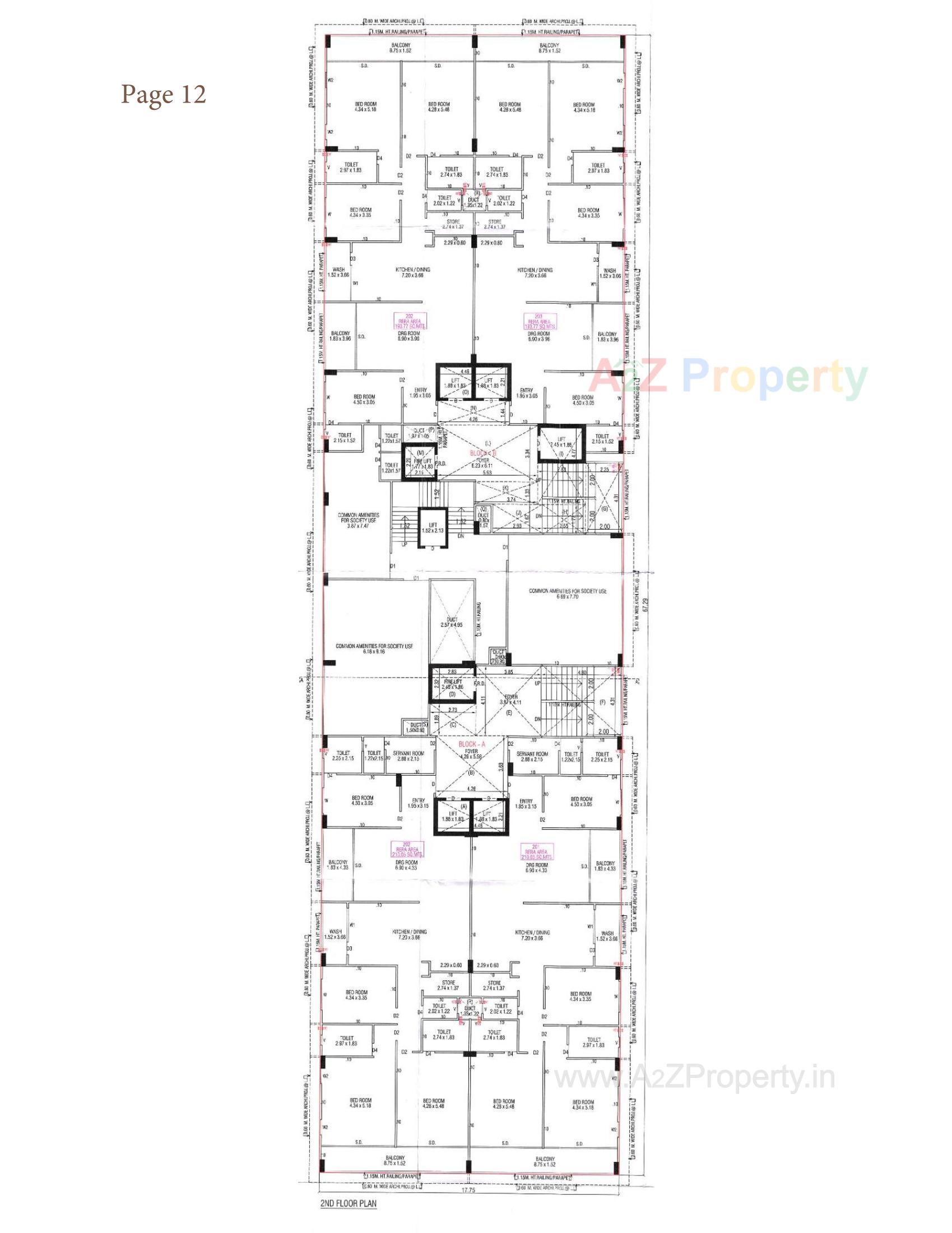 Layout of real estate project Swara Skygreens located at Shaikhpur - Khanpur, Ahmedabad, Gujarat