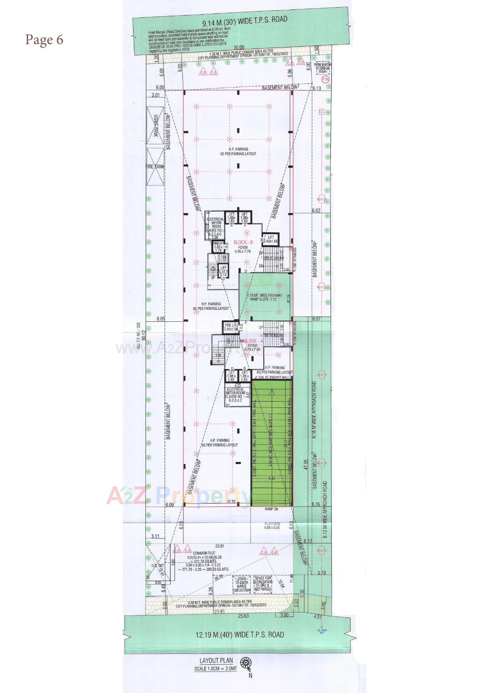 Layout of real estate project Swara Skygreens located at Shaikhpur - Khanpur, Ahmedabad, Gujarat