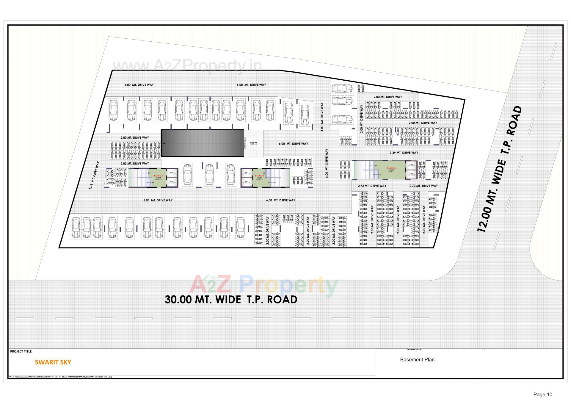 Layout of real estate project Swarit Sky located at Nikol, Ahmedabad, Gujarat